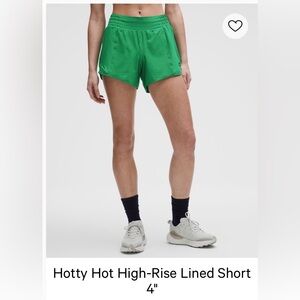 lululemon athletica Hotty Hot High-Rise Lined Shorts - Green